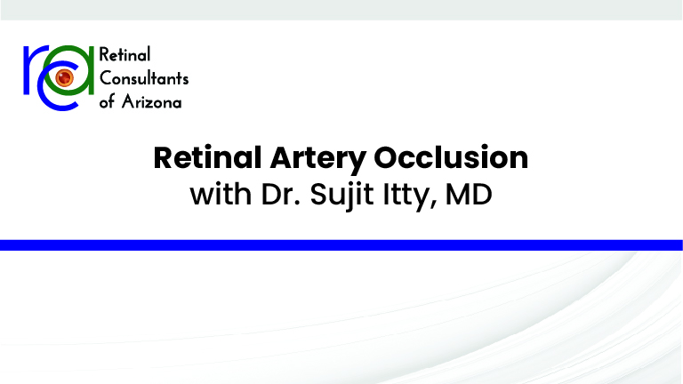 Retinal vein occlusion youtube title screen image.